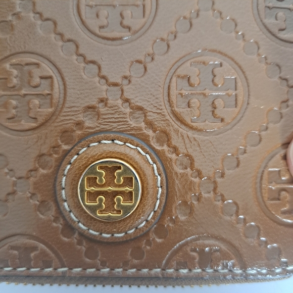 Tory Burch T Monogram Leather Bi-fold wallet Moose - Picture 6 of 7